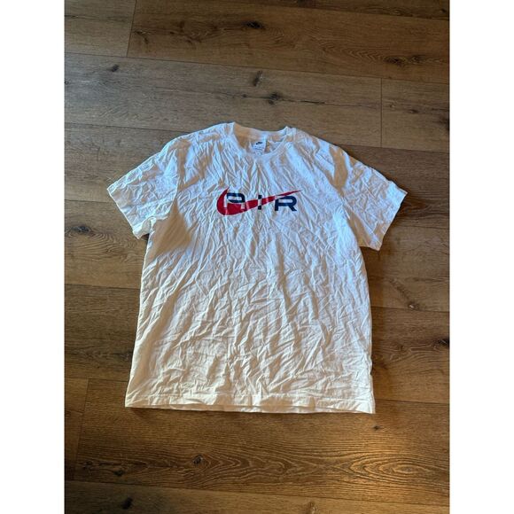 Nike Mens White Short Sleeve Air Graphic T-shirt Size 2XL - Picture 1 of 3